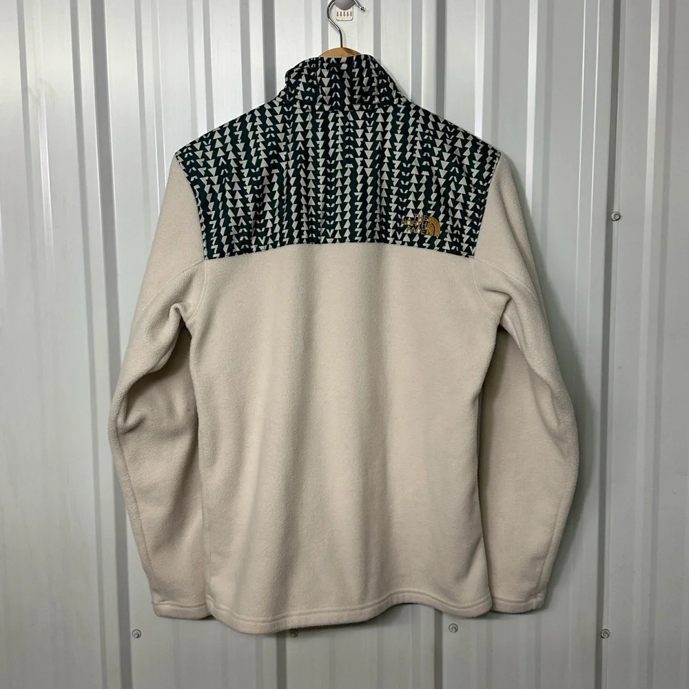 The North Face Fleece Pullover Geometric Print 1/2 Zip Mens Small Athleisure